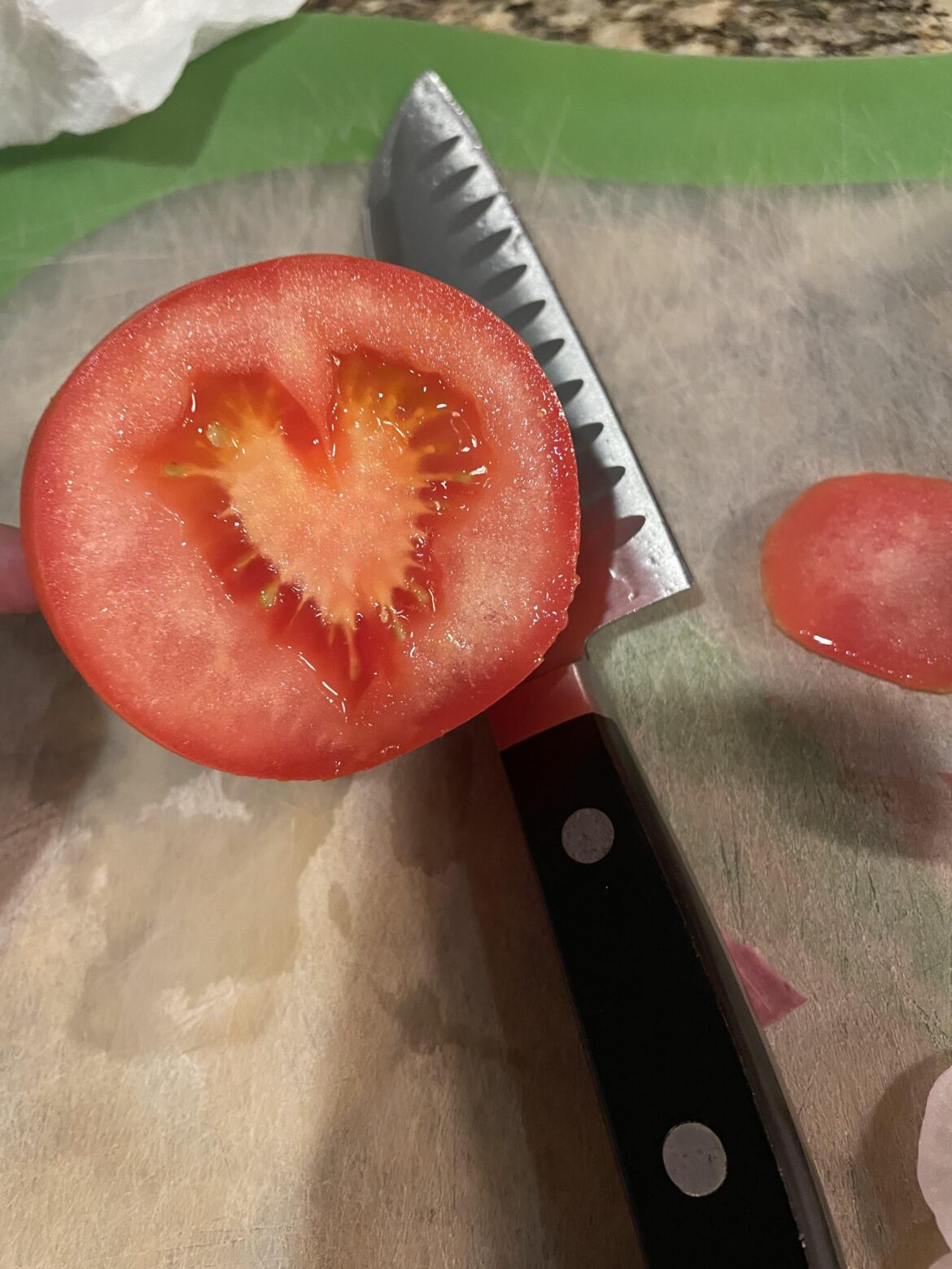 My tomato showing some extra love tonight