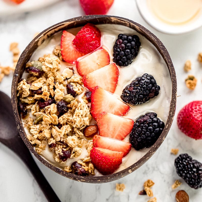 yogurt with fruits