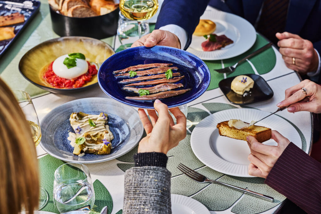 Executive Chef Salvatore Bianco Brings New Seasonal Flavours to Hotel Eden 10 Dishes being served at the table in Il Giardino Restaurant