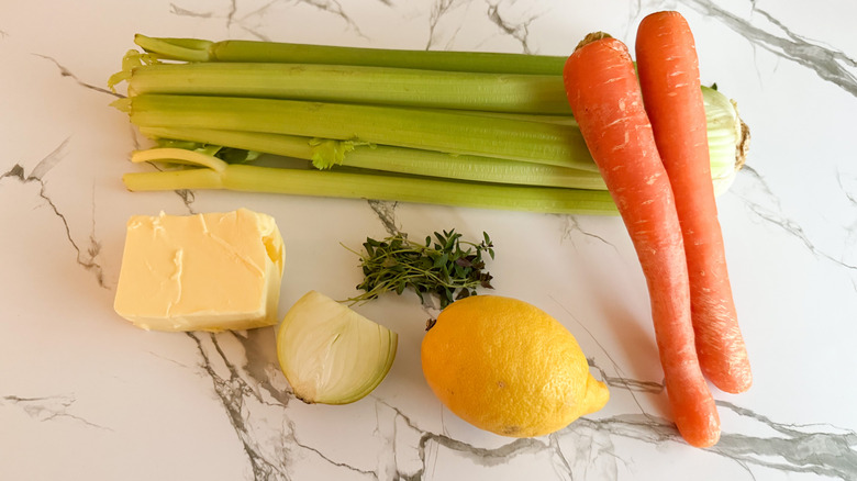 some of the ingredients for roast chicken