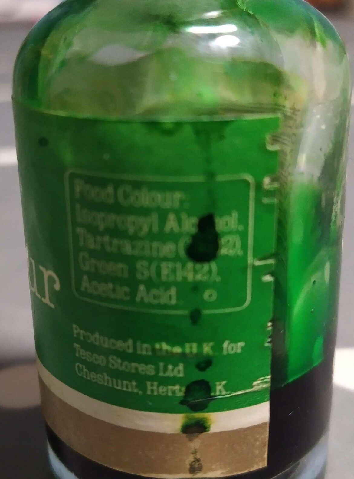 Is this food dye that lists isopropyl alcohol safe for ice cream?