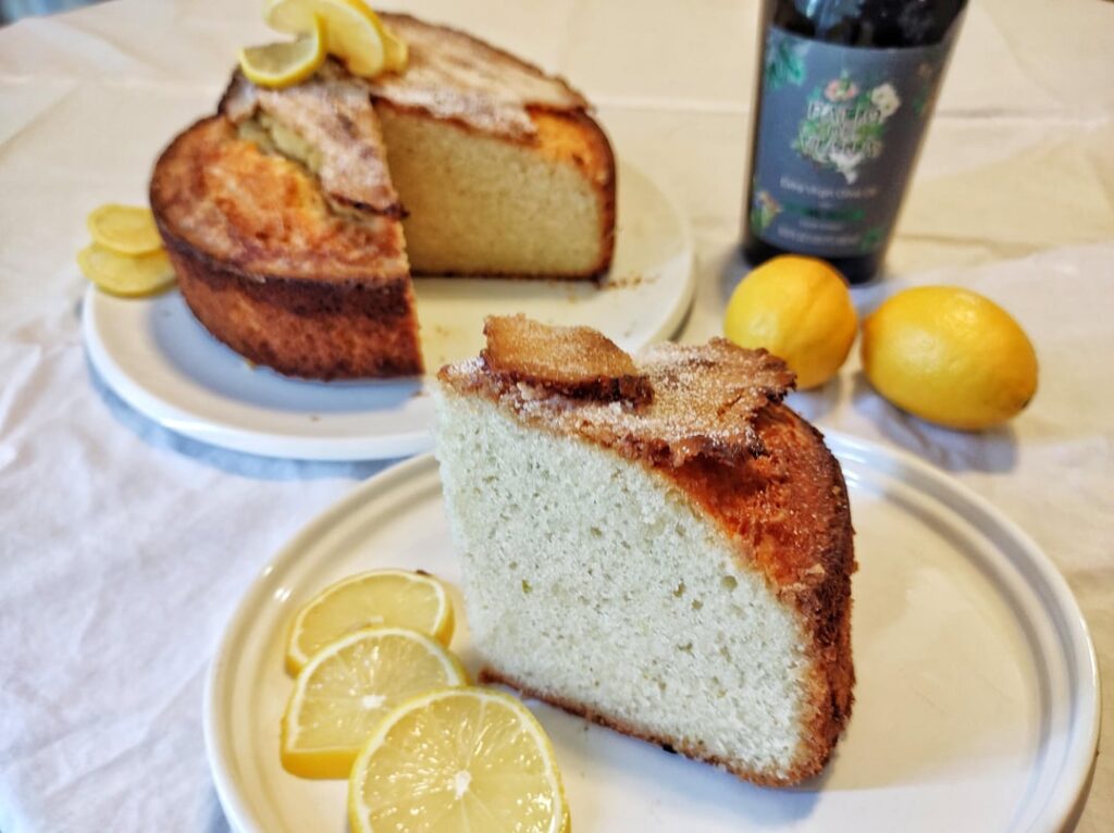 Vegan lemon olive oil cake 🎂😋