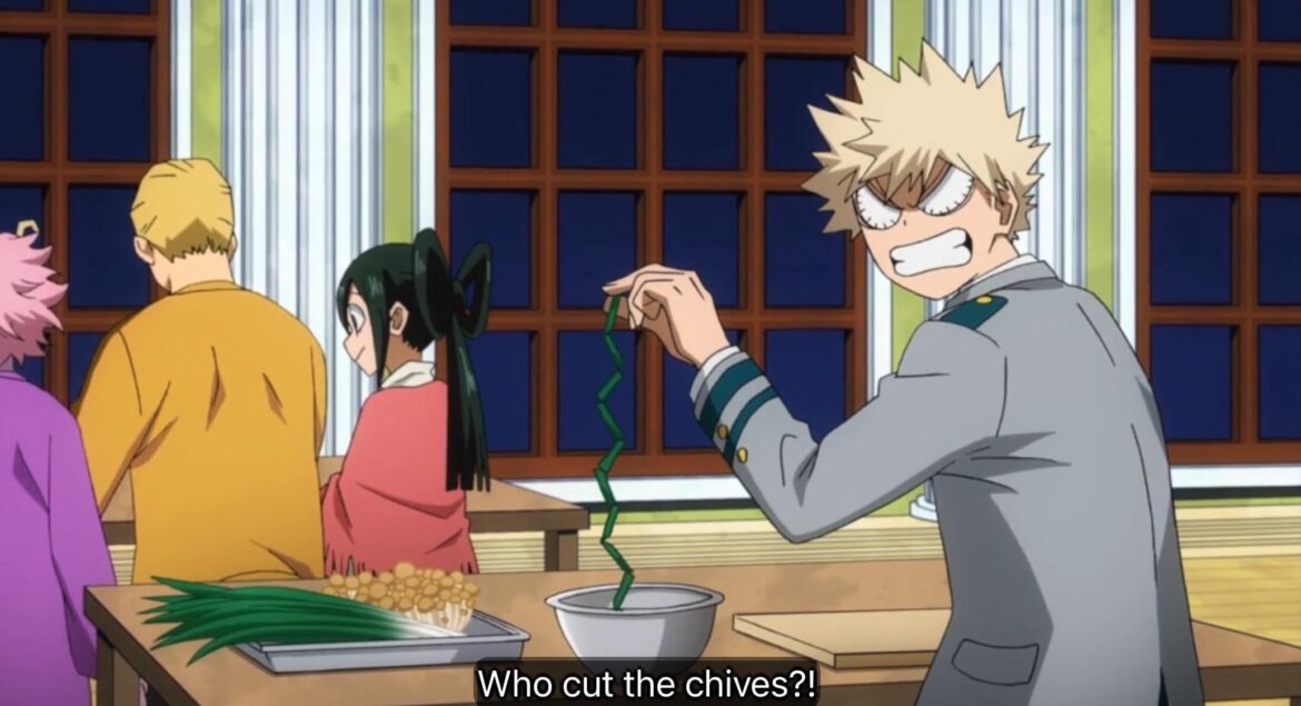 Bakugo the chive enthusiast