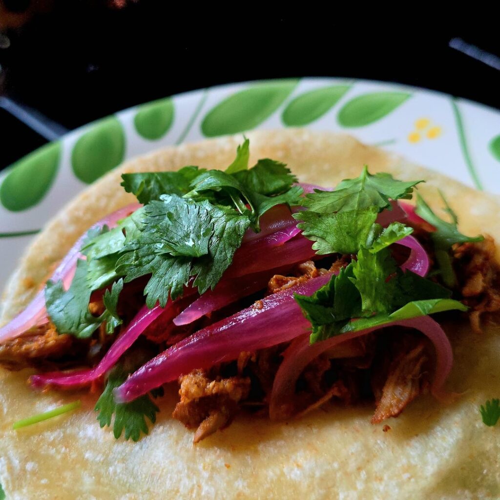 cochinita pibil taco at home