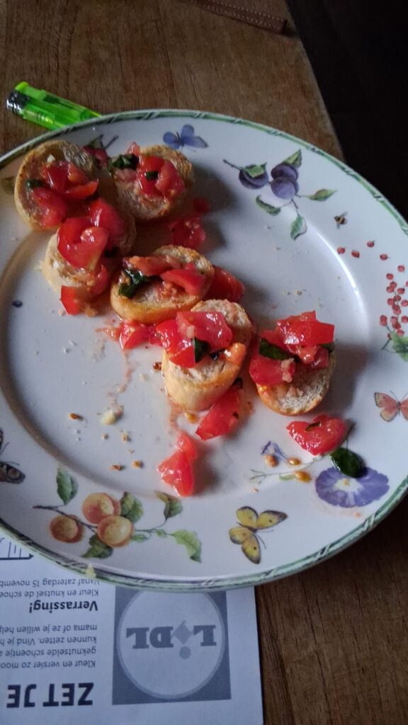 I made my own bruschetta