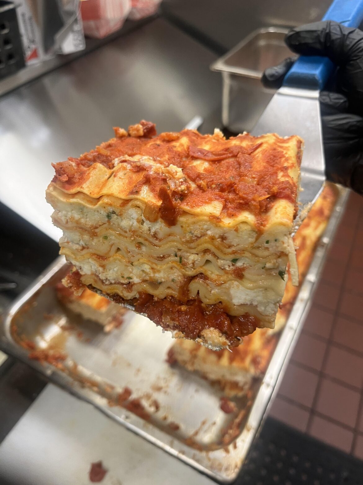 Baked lasagna at work and my girlfriend made fun of me for being too stoked on lasagna lol…