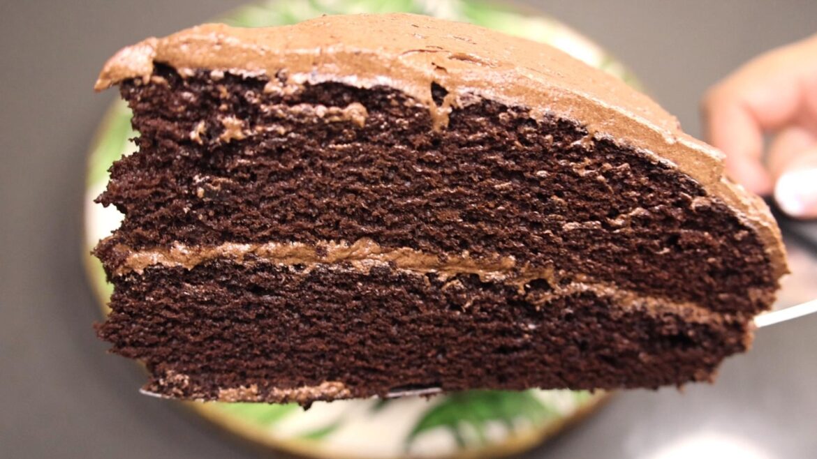 Rich, moist vegan chocolate cake - pure indulgence, no dairy needed 🍫 ✨