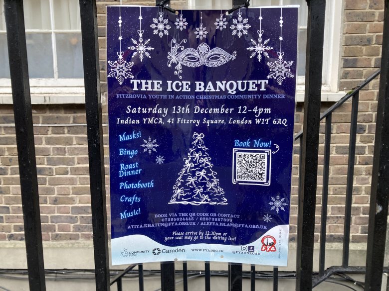 Poster announcing The Ice Banquet.