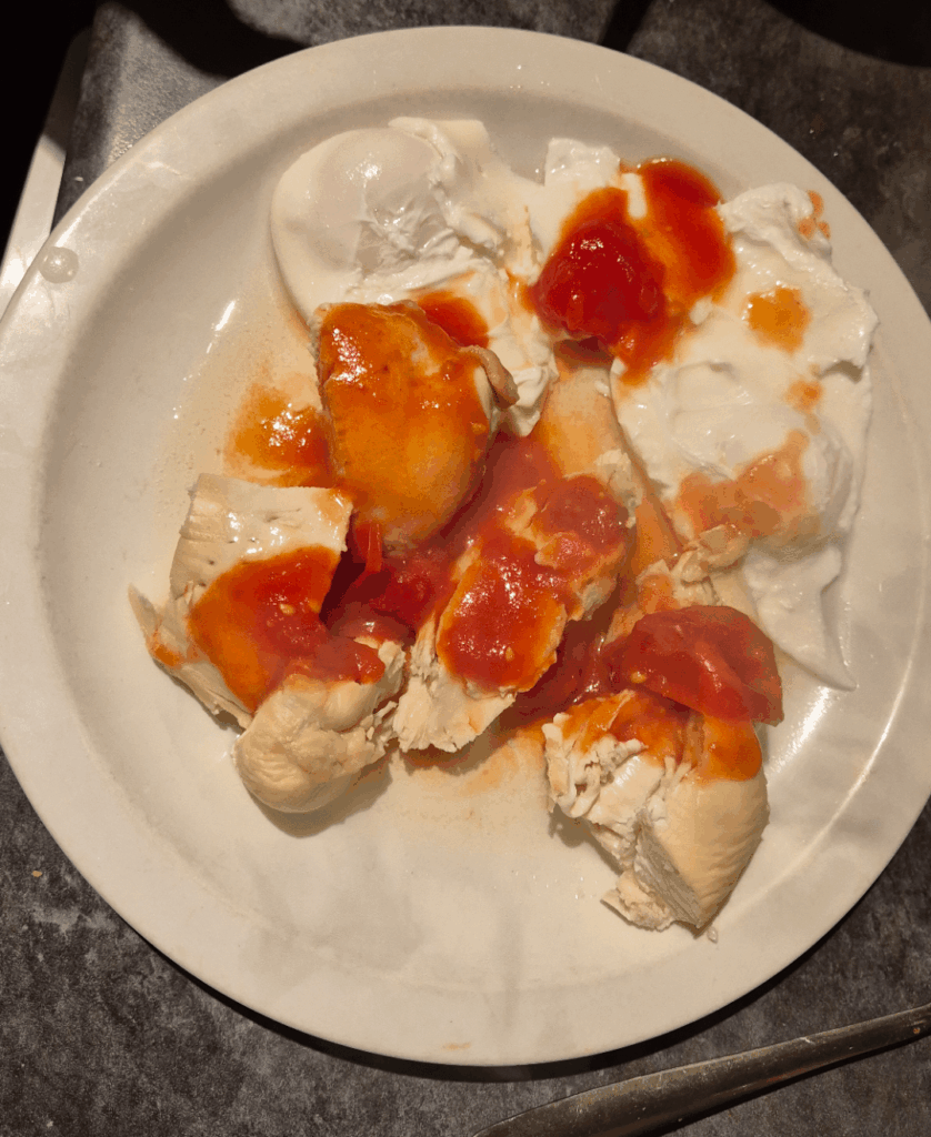 Horrendous meal that my mother had