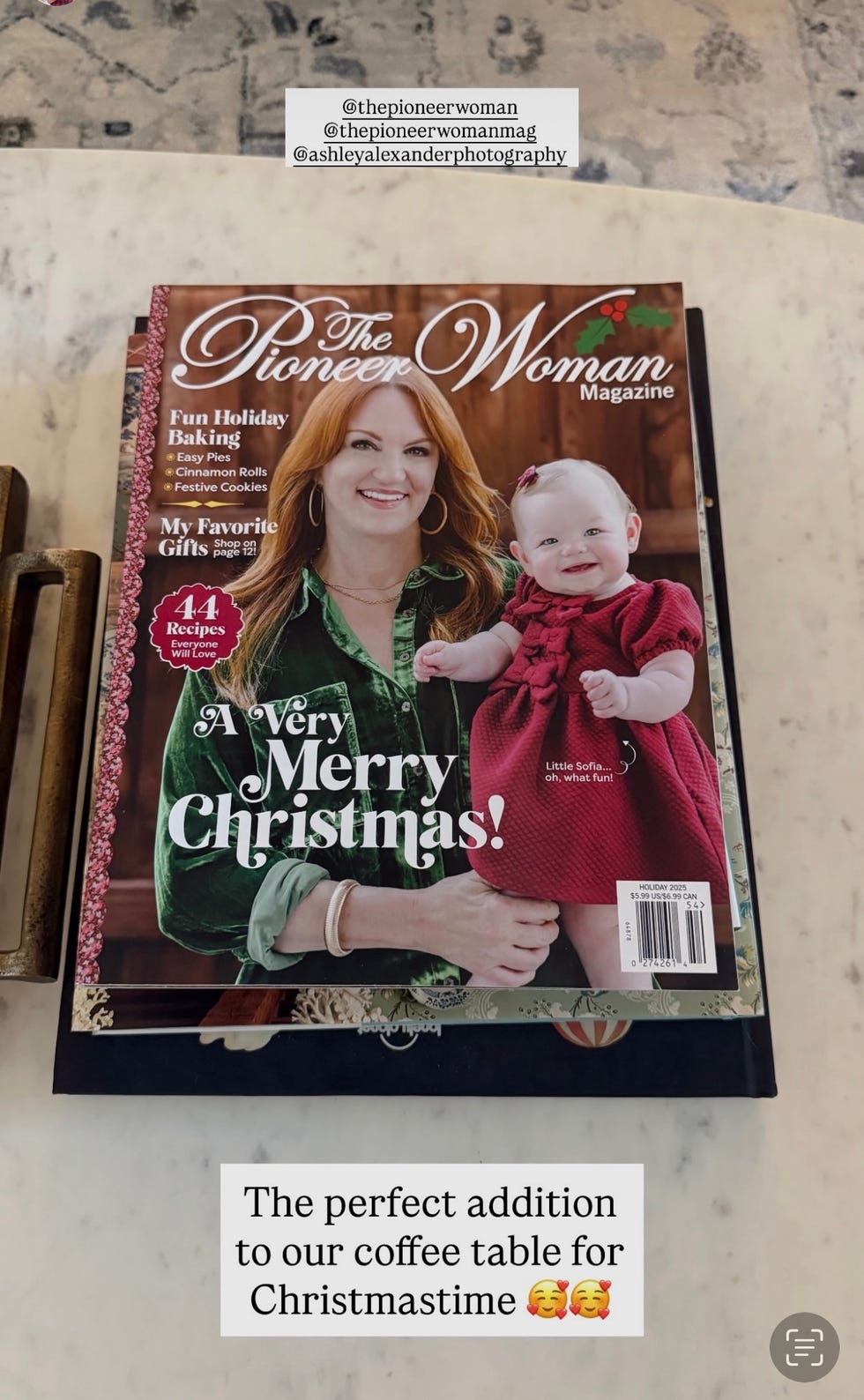 holiday magazine featuring festive recipes and a seasonal theme