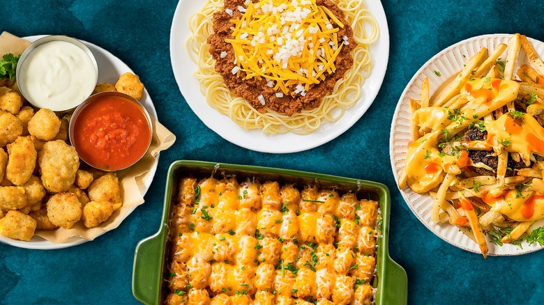 A selection of Midwest comfort food dishes