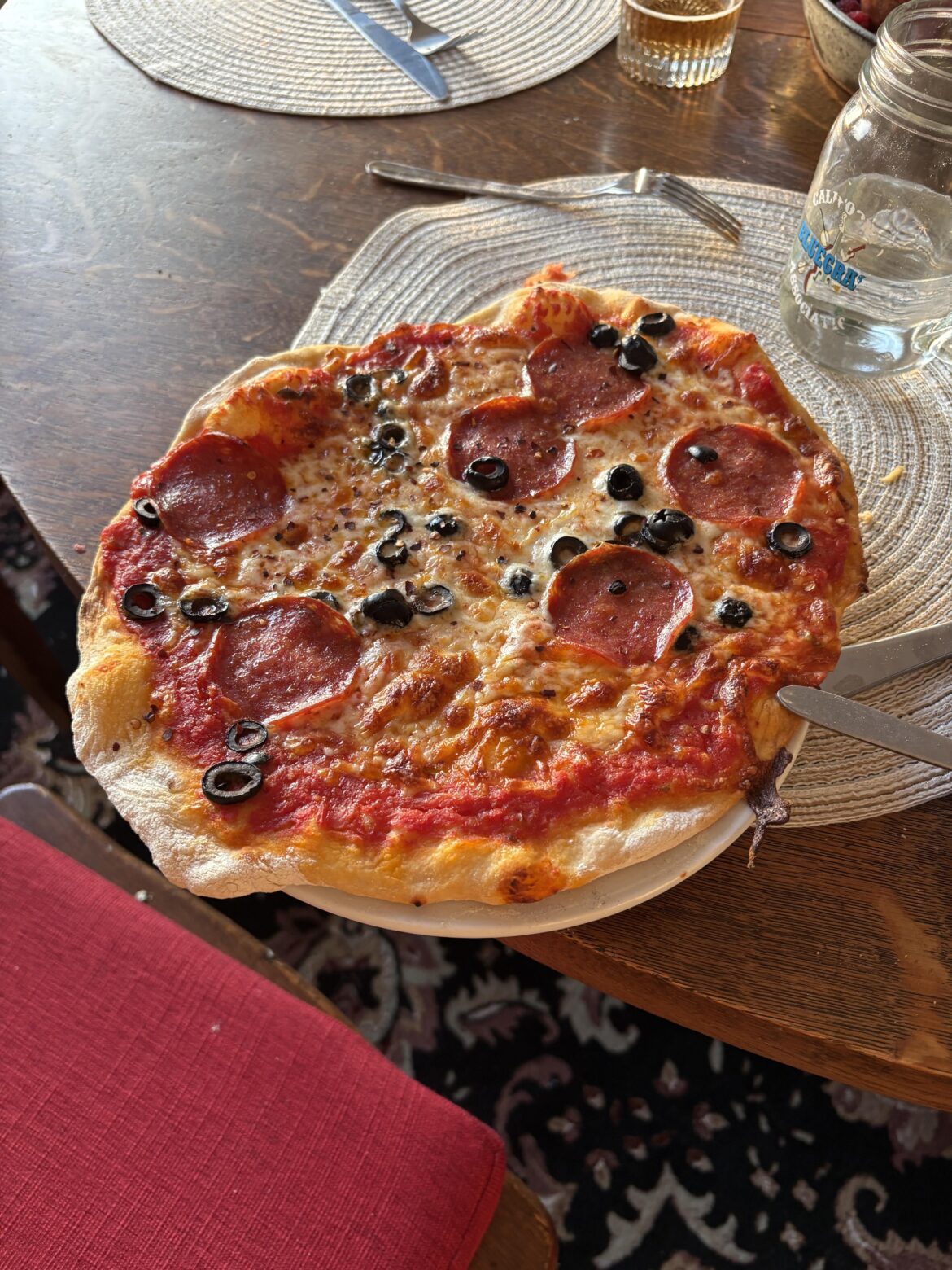 First time making pizza.