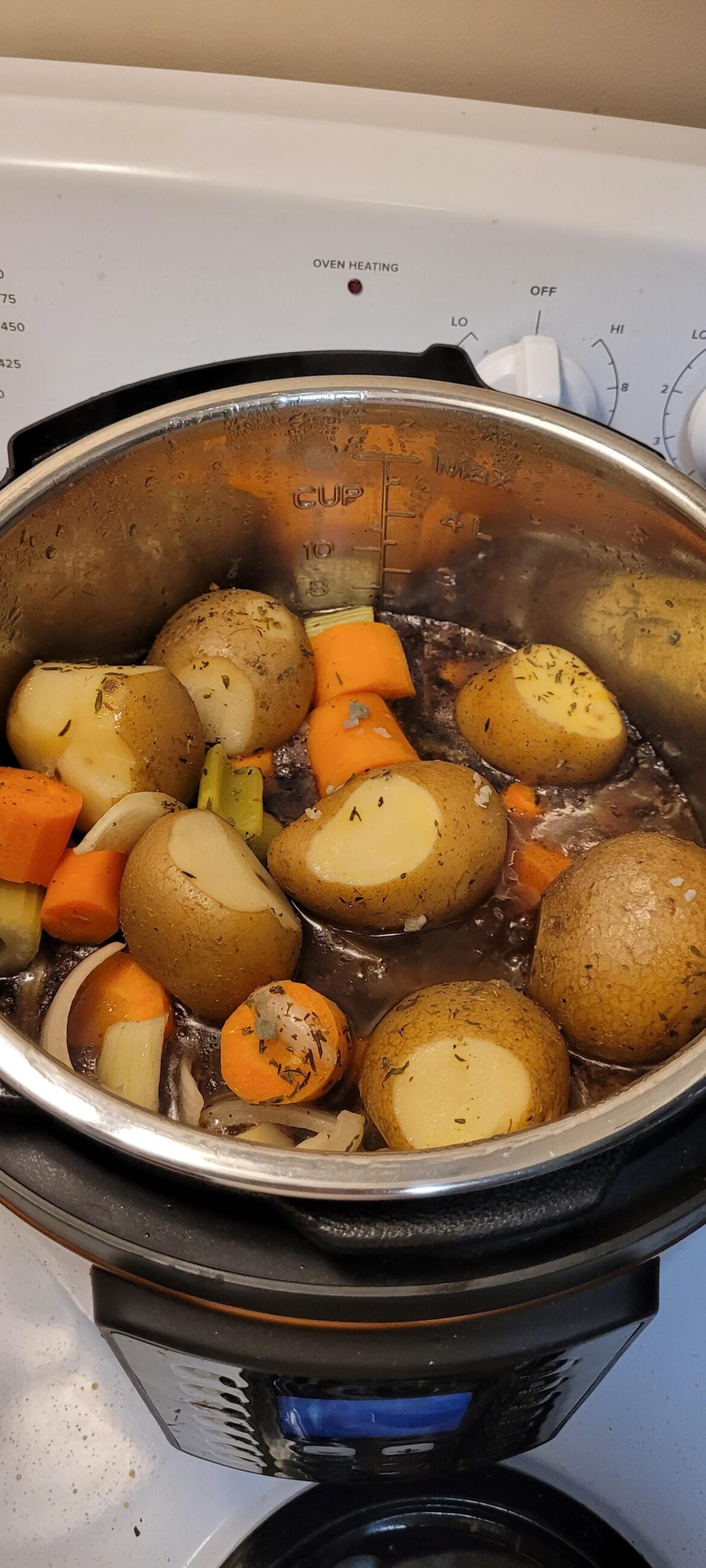 First attempt at a pot roast. Did I add too much fluid?