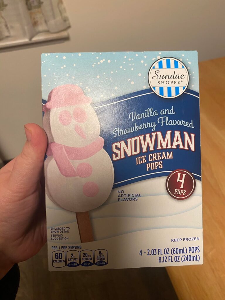 Snowman ice cream
