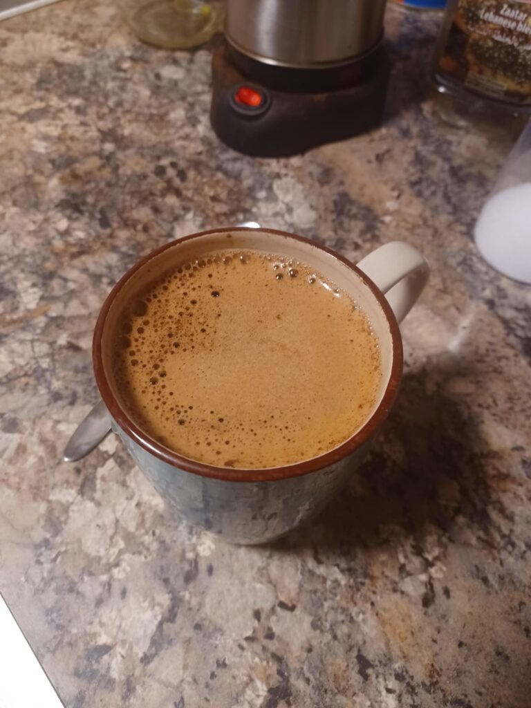 I made a whole mug of Serbian coffee. It's fantastic.