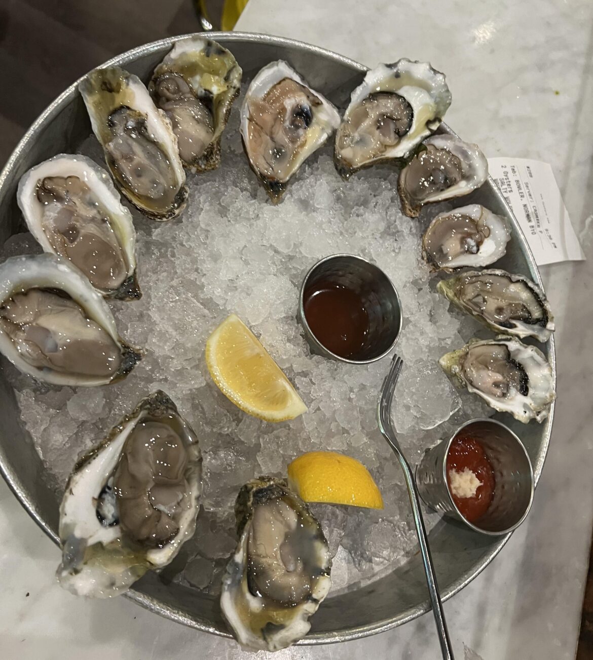 Oysters for happy hour