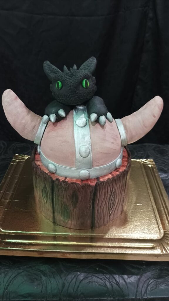 How to Train Your Dragon Cake I made for my son's birthday