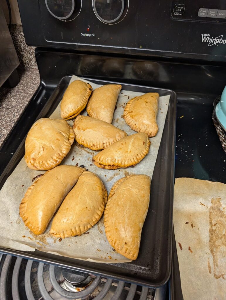 Empanadas, Green Bean Casserole, & Oatmeal Cups