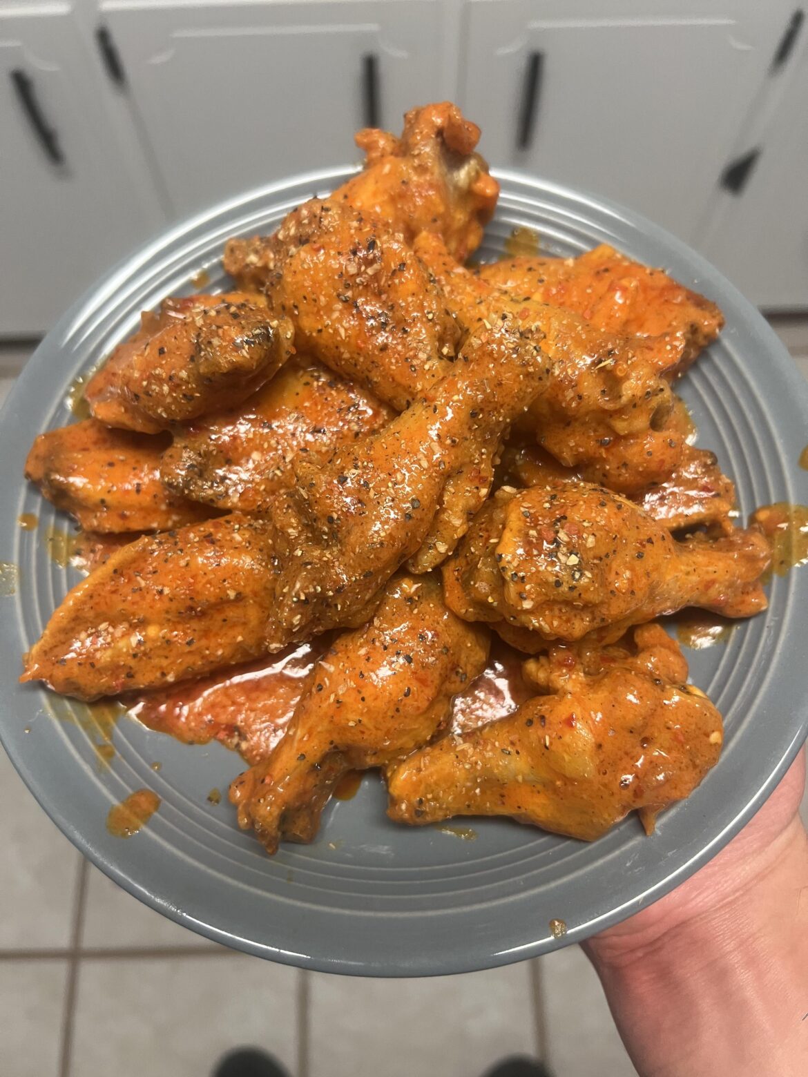 Homemade buffalo wings