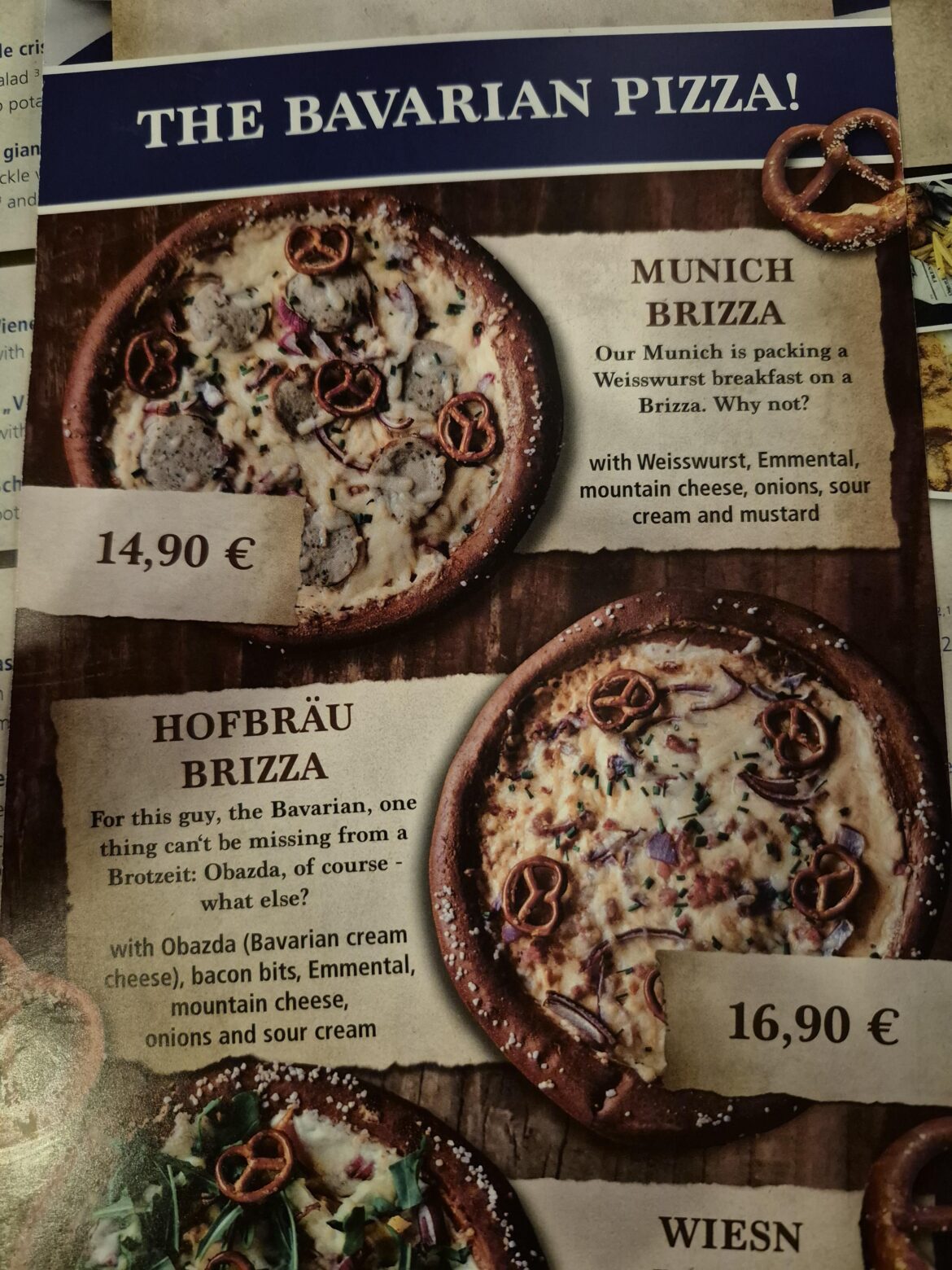 Pretzel dough for a pizza is either genius or madness.