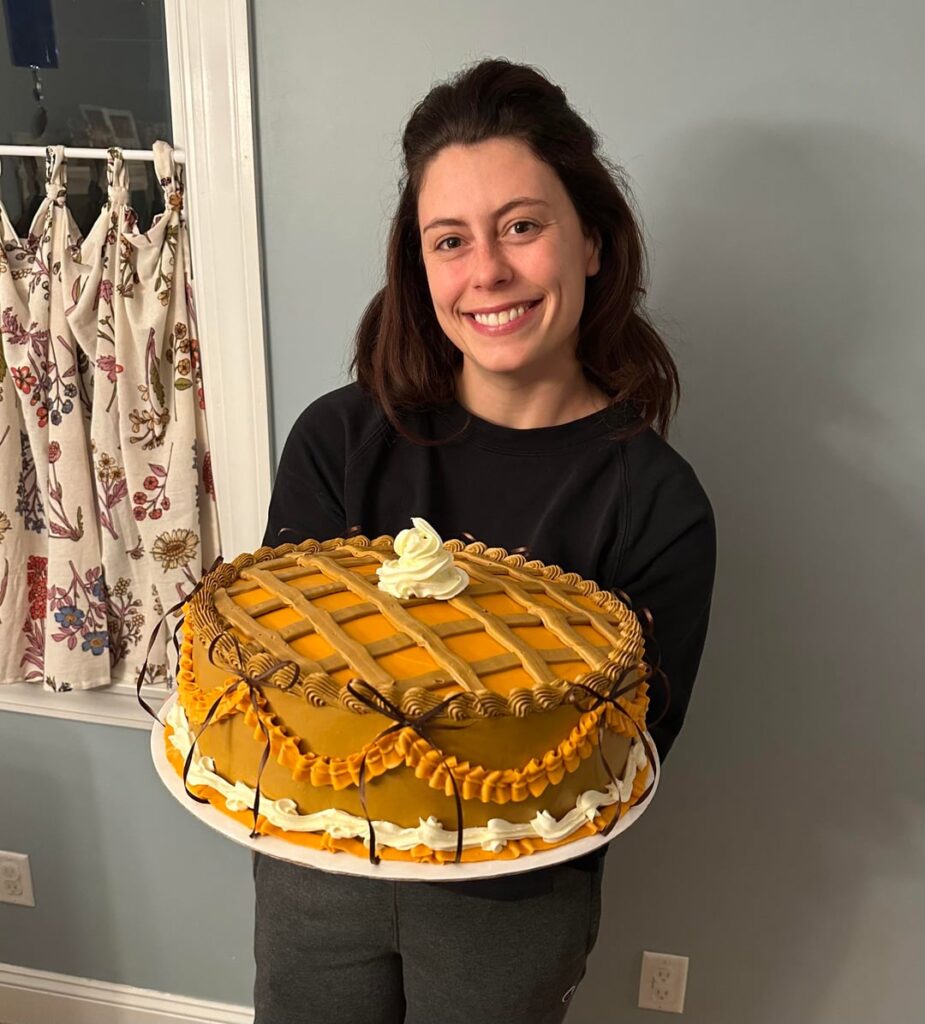 Big ole pie cake I made today!