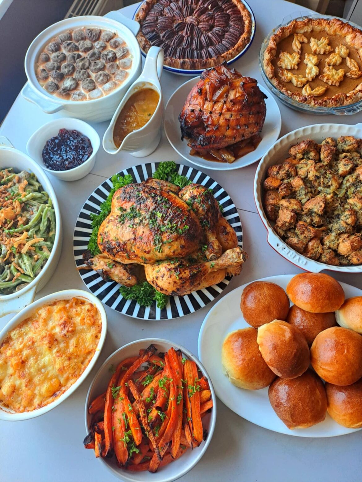 Irish man here, wanted to try out a Thanksgiving inspired Sunday roast yesterday, having what was left for dinner today!