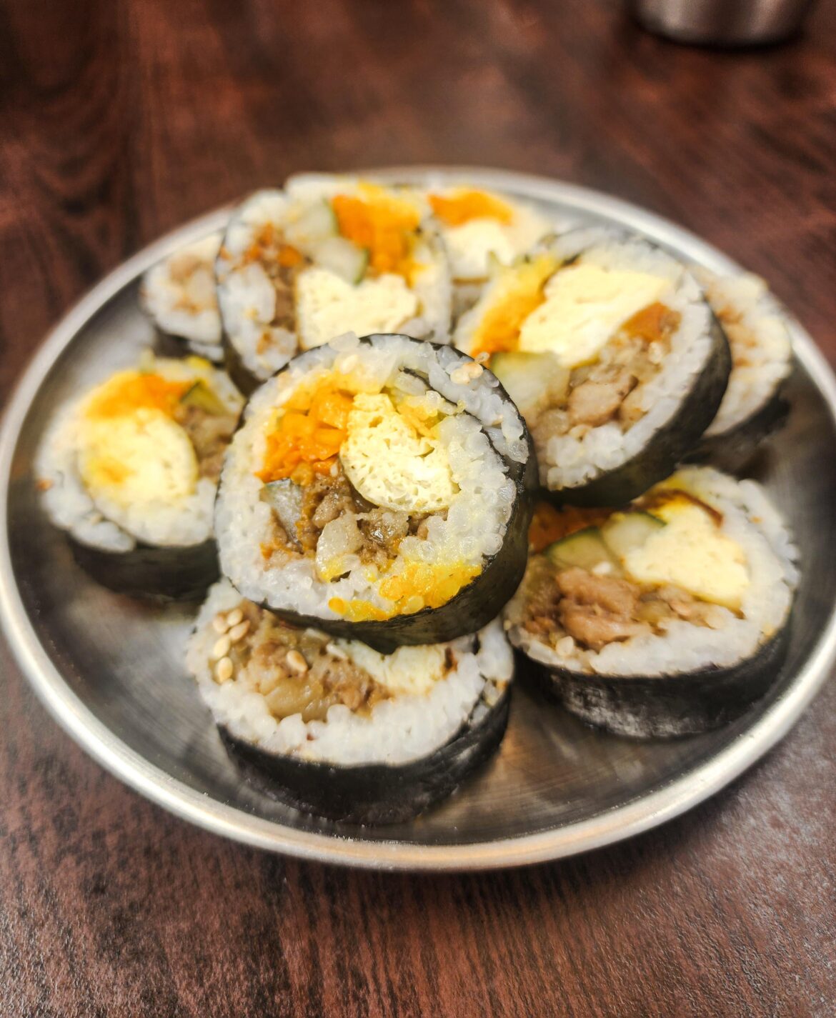 My first attempt on making Gimbap, Any ideas how to make it way more better?