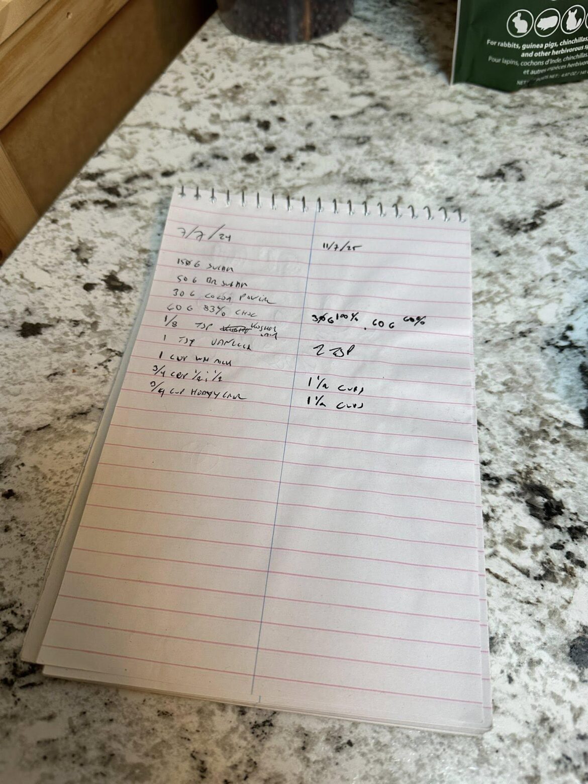 Making the base for ice cream for my birthday tomorrow.  Slight tweaks to the recipe, but staying mindful of Savage’s Law - “If you don’t write it down, you’re just screwing around.”