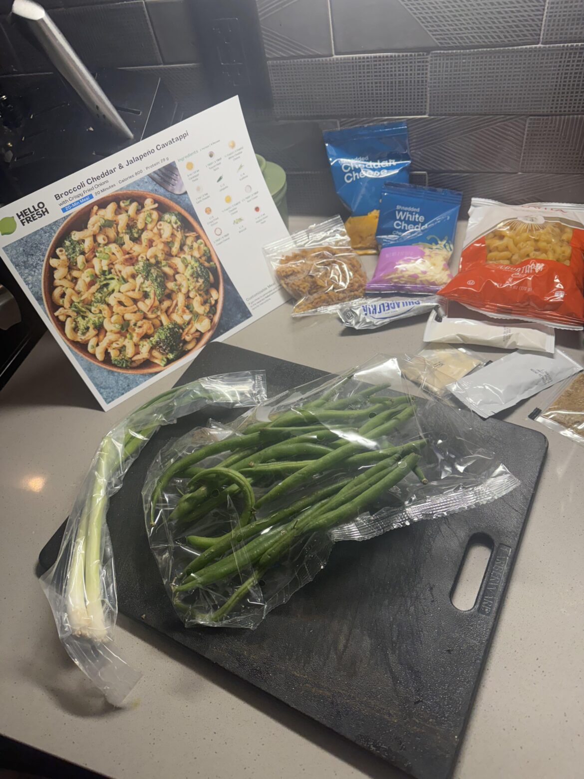 Green bean Mac and cheese. Anyone?