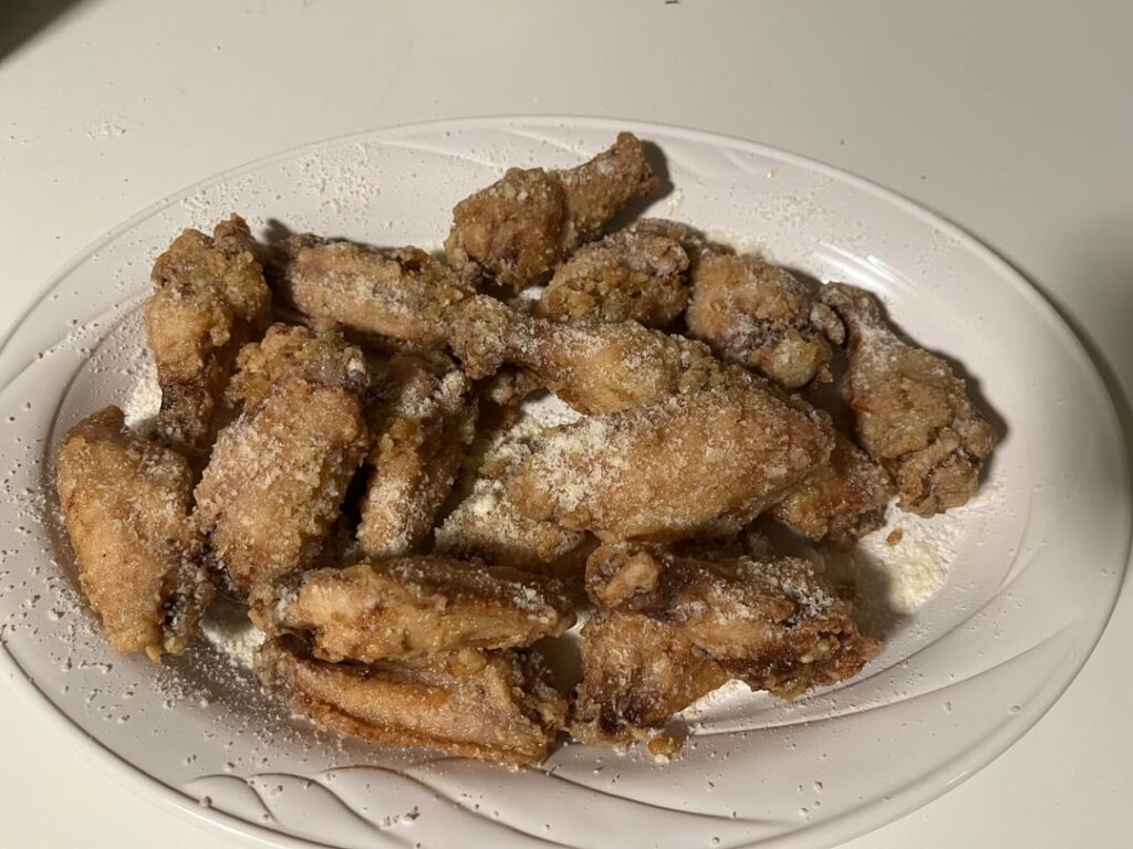 Monday is wing night.