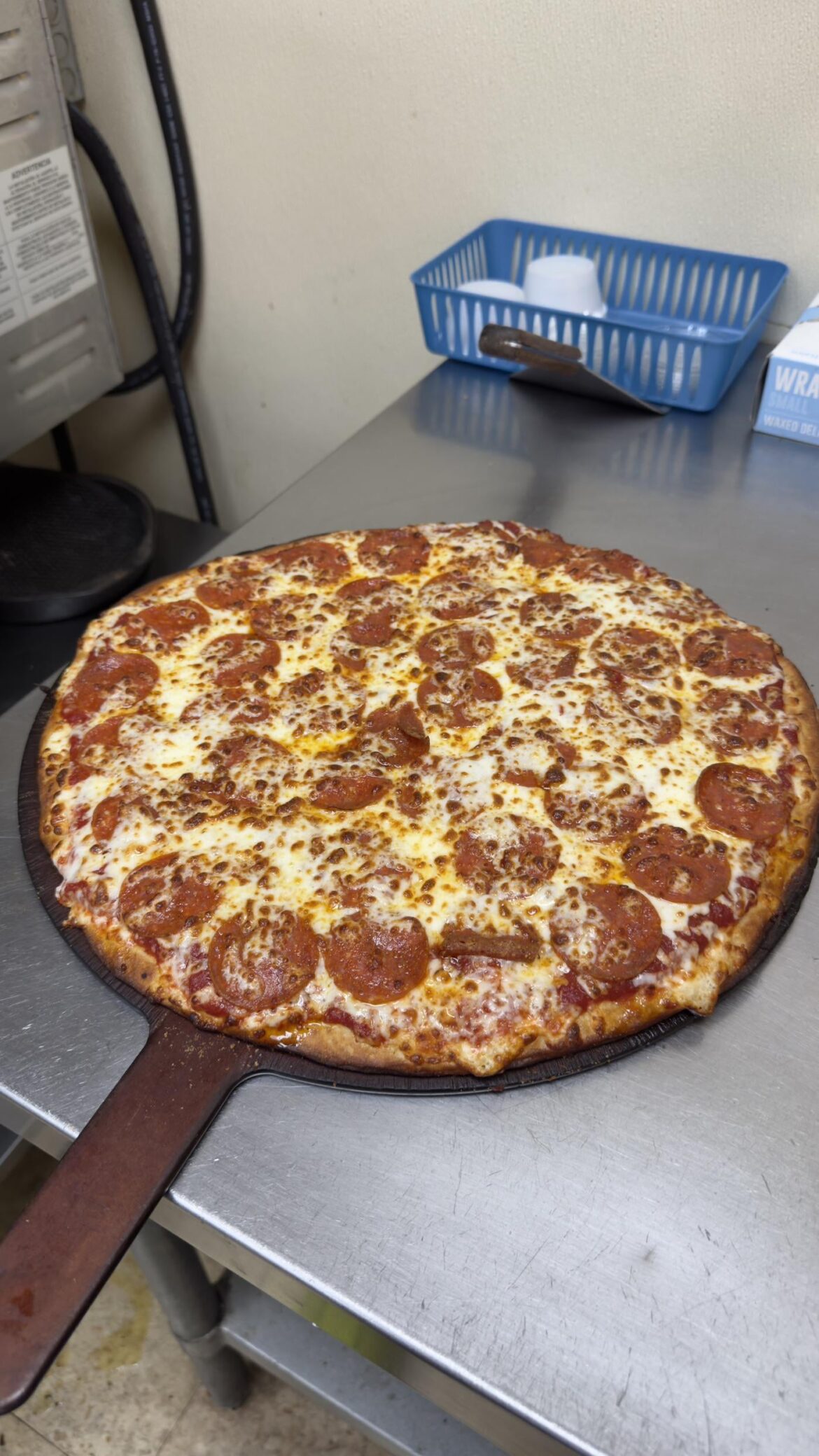 Bowling alley pepperoni pie