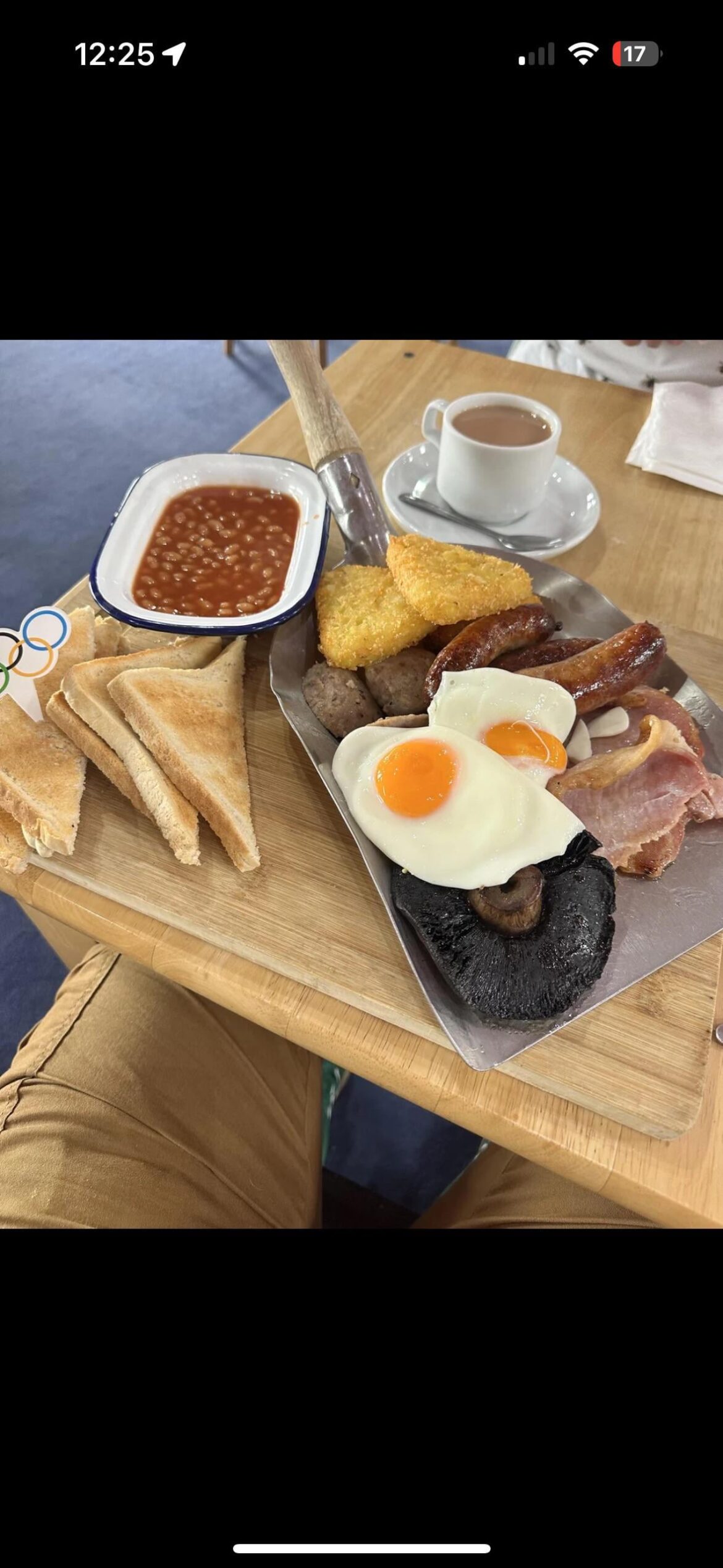 Served on a shovel. Why!!