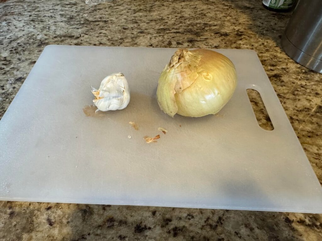 Probably the last salsa of the year.  Home grown Scotch Bonnet, Habanero, F1 Garden Salsa, and Serrano peppers.