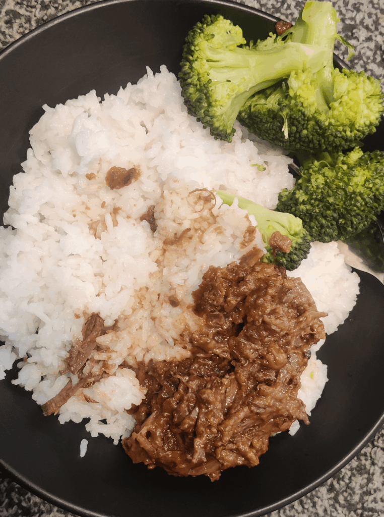 Struggle meal with meat