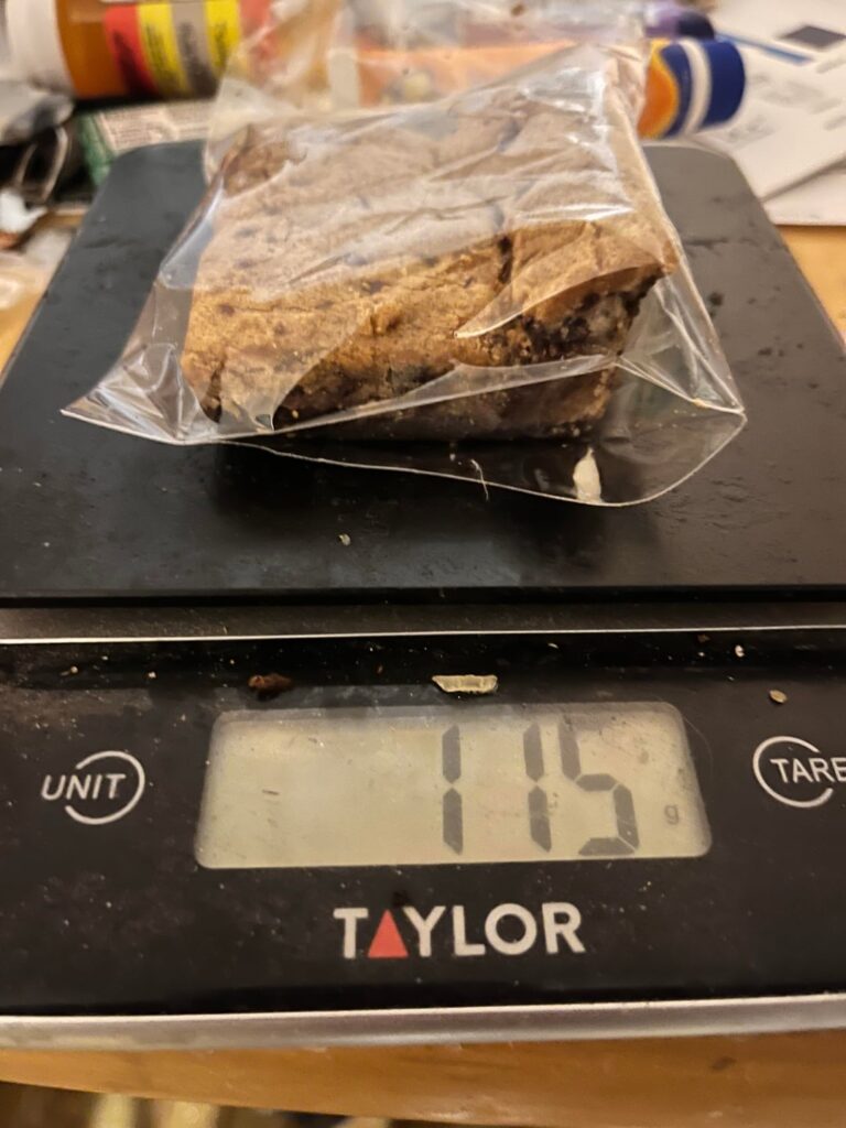 Calories in this brookie and big cookie?