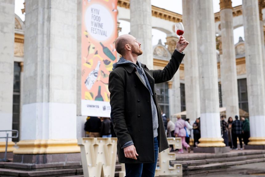 Klimov's street wine project continues to raise funds he donates to Ukraine's war efforts as the nation fights to protect its sovereignty against neighboring Russia.