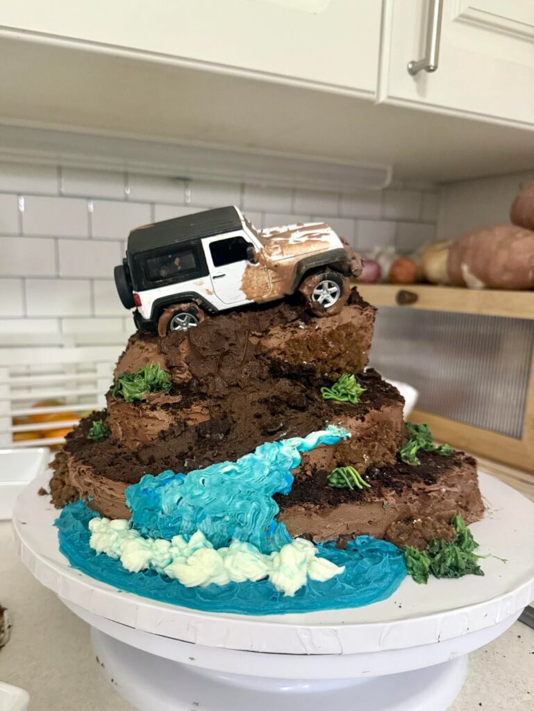 My almost two year old is obsessed with Jeeps getting stuck in the mud