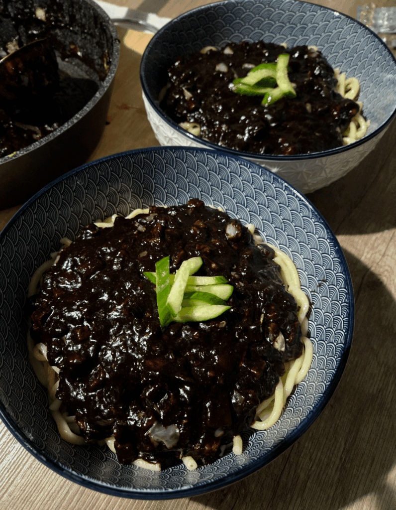 First time making jjajangmyeon First time making jjajangmyeon