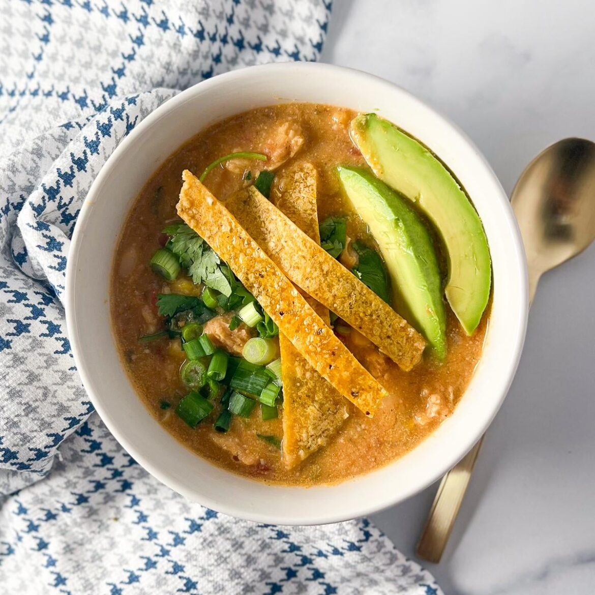 Vegan Chicken Tortilla Soup