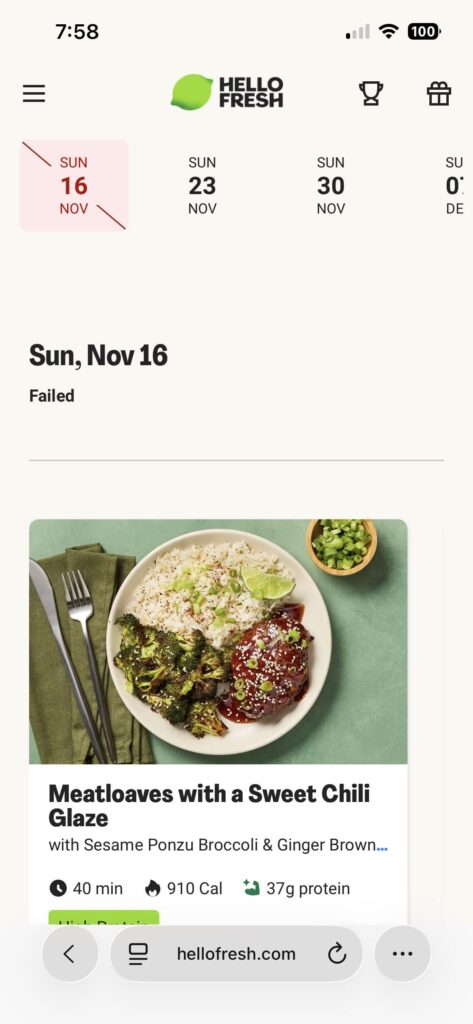 Box isn’t showing up this week.