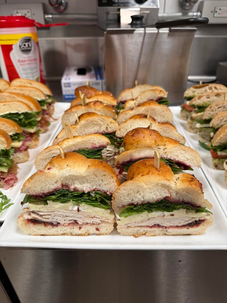 I made some sandwiches at work.