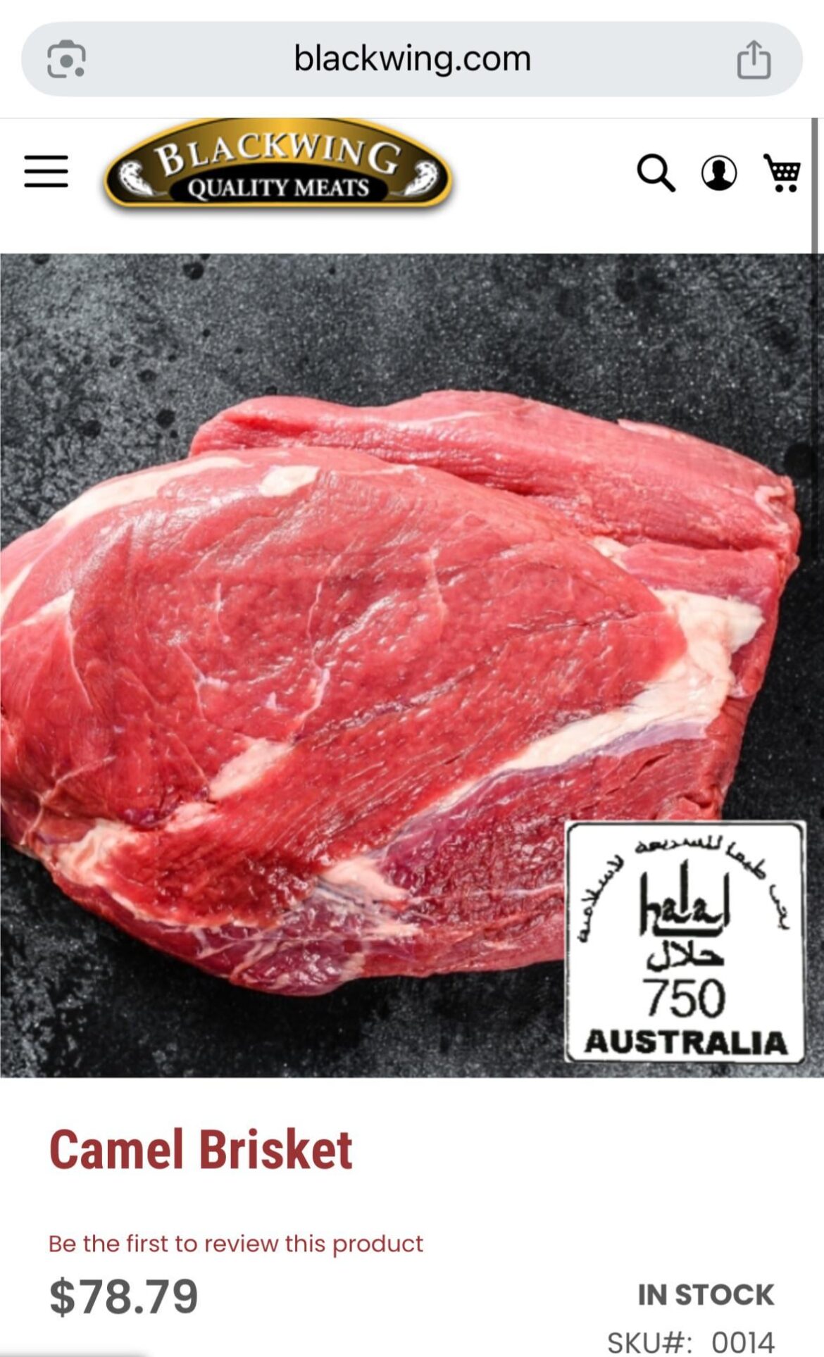 Anyone ever try a camel brisket before?