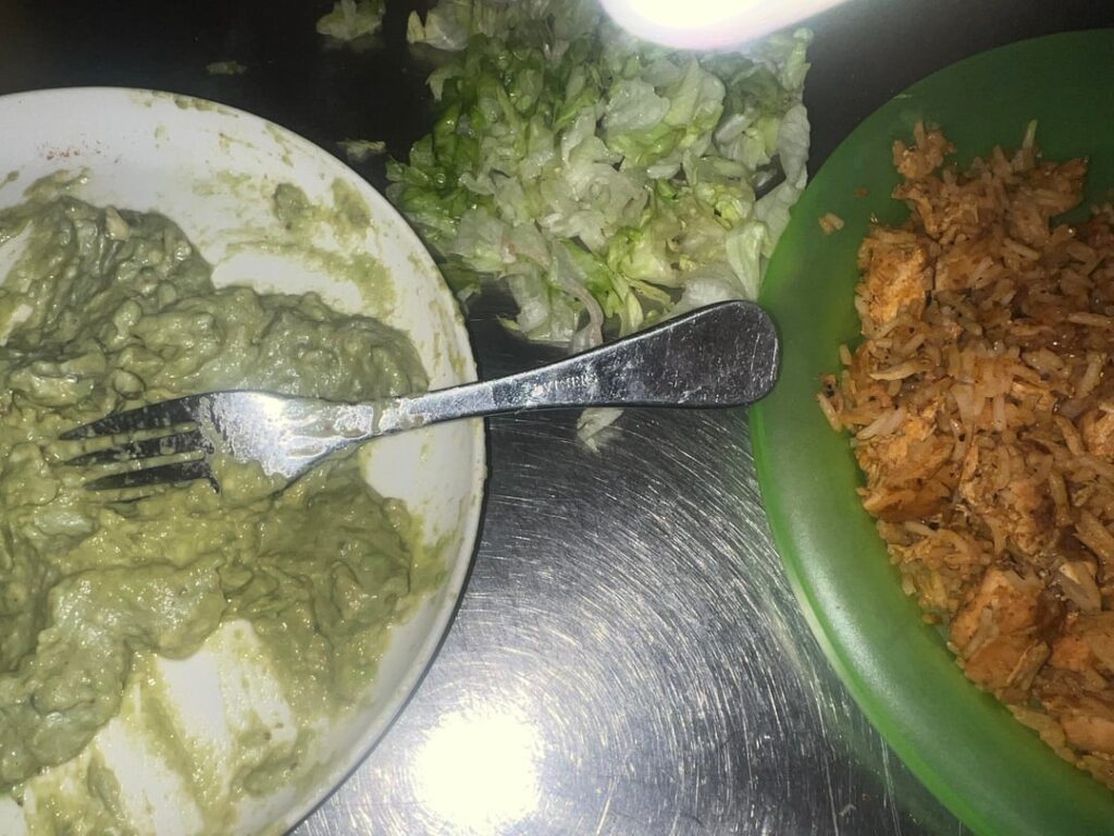 Leftover rice w chicken