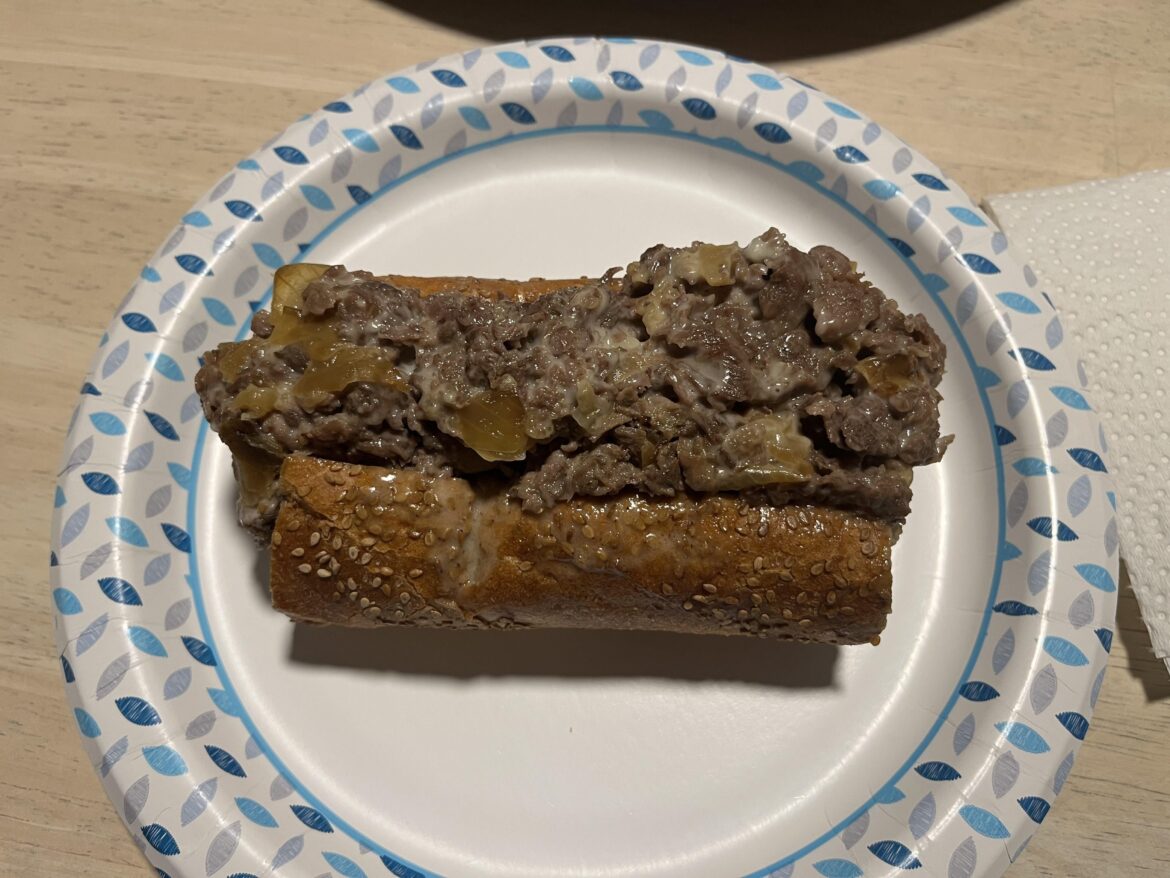 Just got a cheese steak from a local place