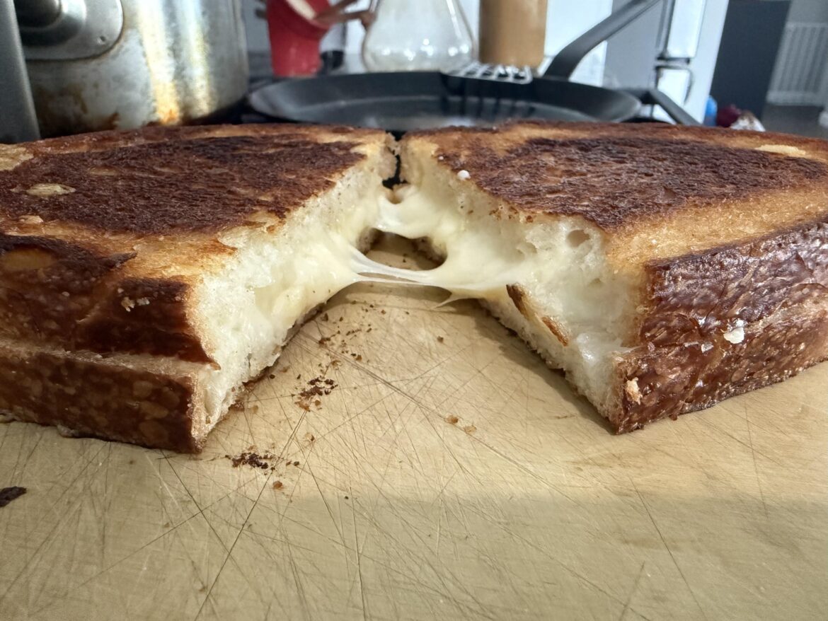 Made grilled cheese for my cake day!
