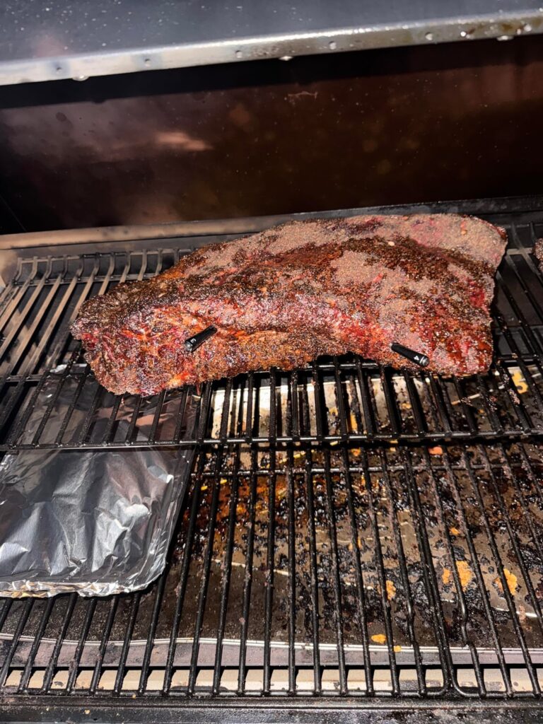 Brisket reading 167 157 after 3.5 hours