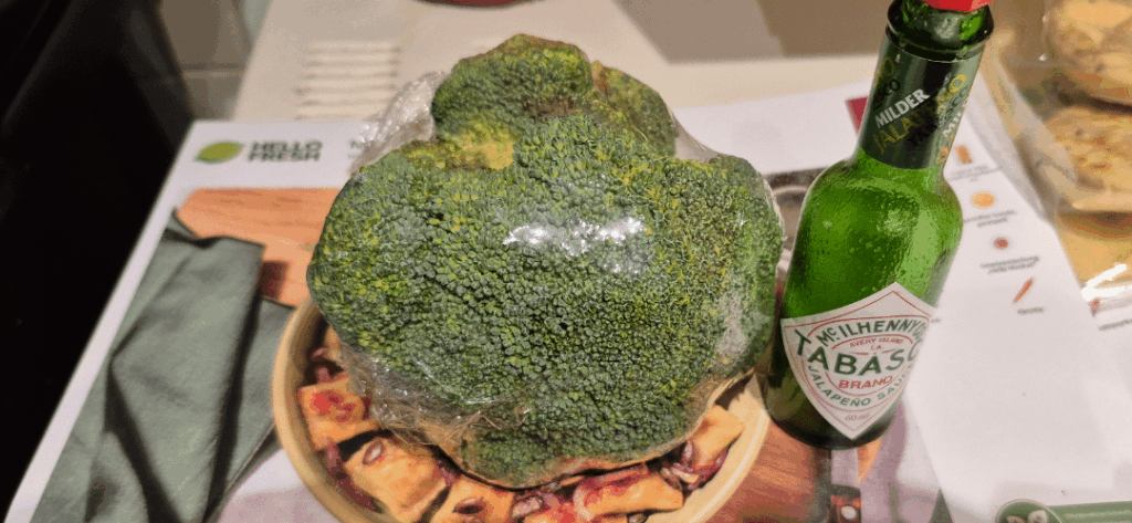 The broccoli I got this week for 2 people