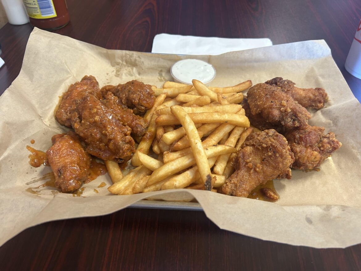 Asian Cajun and Garlic Heat (Corner Seafood and Wings. Youngsville, LA)