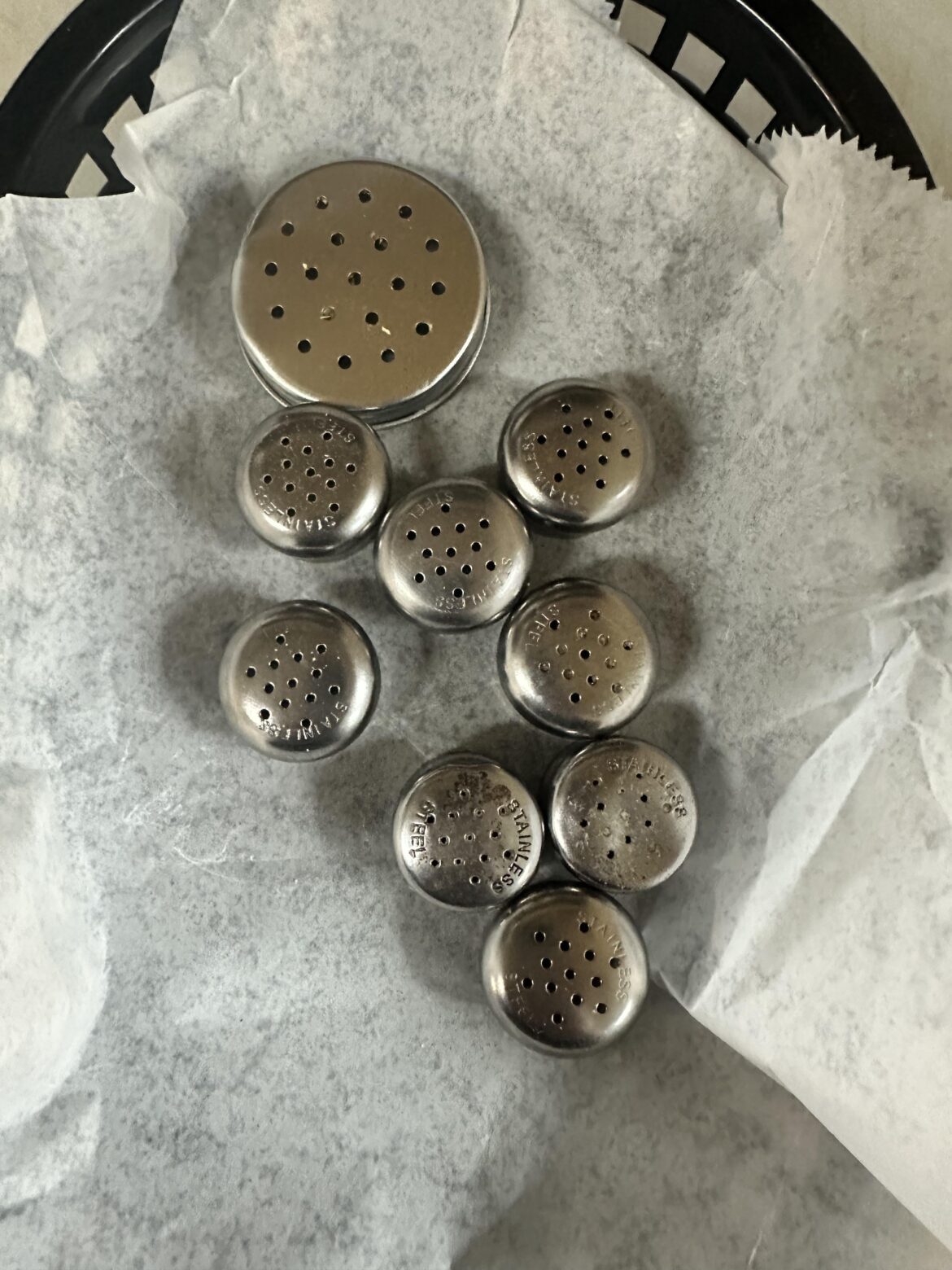 Caught a small child licking all the tops of our shakers