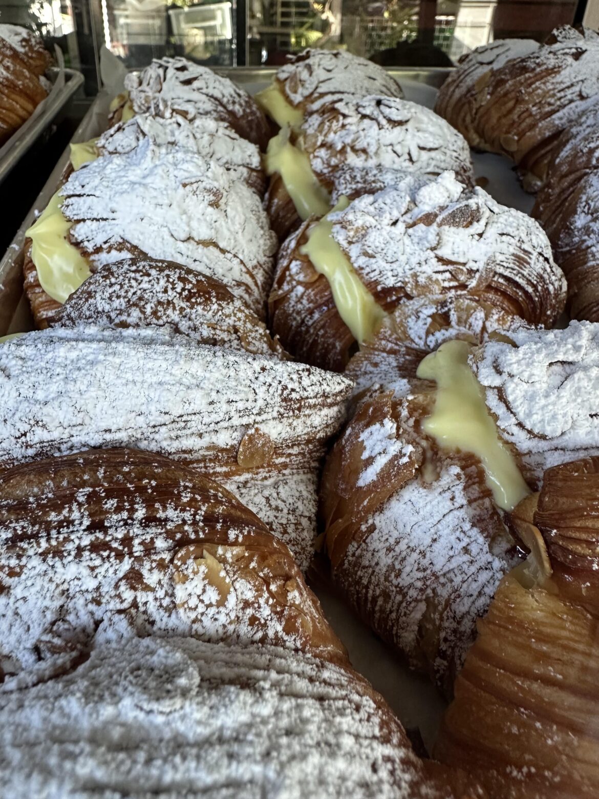 Almond croissants with custard cream [OC]